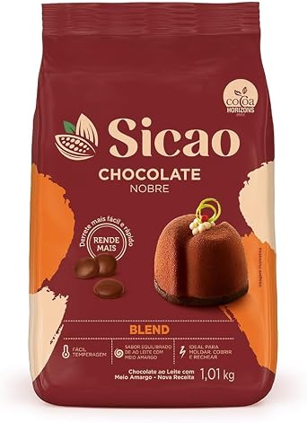 Chocolate Sicao Nobre Gotas Blend 1,01kg Callebaut