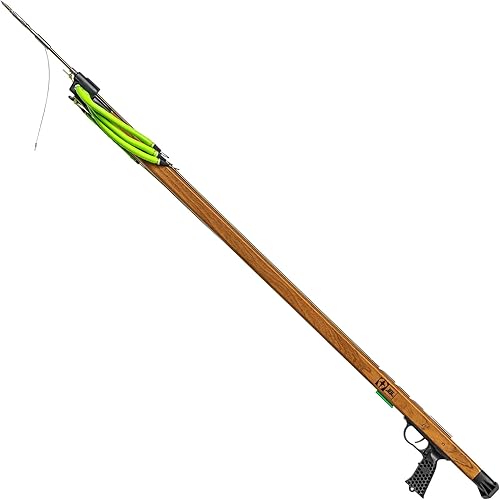 Miniatura 11 de JBL Fusil submarino Woody Magnum Performance para pesca submarina, Fusil submarino para apnea, buceo, pesca, buceo, barril de madera de caoba, eje
