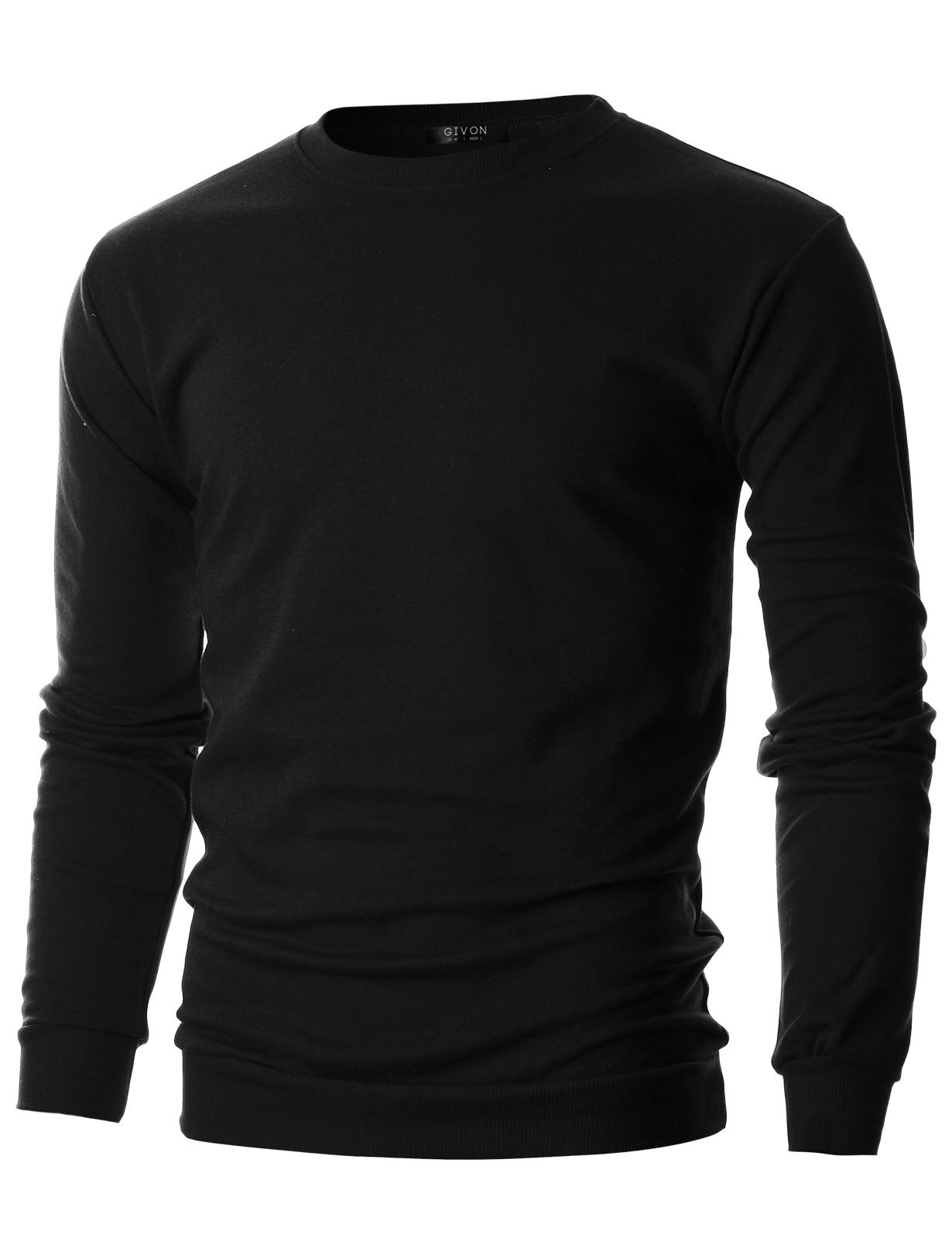 GIVON Men's Slim Fit Lightweight Long Sleeve Crewneck Sweatshirt Casual Pullover