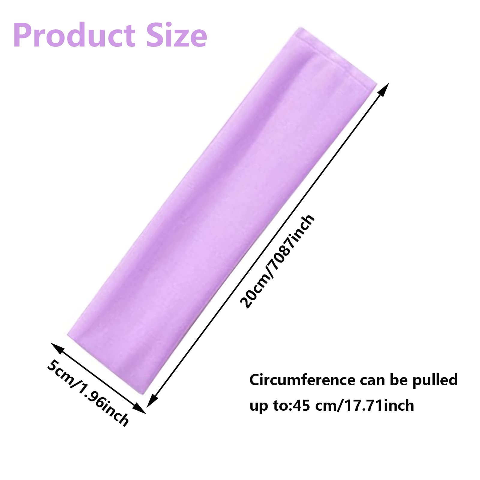 Fasce Elastiche Per Capelli Sportive - 5 Pezzi Antiscivolo, Per Yoga, Corsa, Fitness - Foto 11