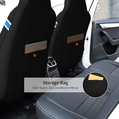 Miniatura 4 de Fundas personalizadas para asiento de automóvil de Carolina, añade nombre y número personalizados, decoración interior del automóvil,