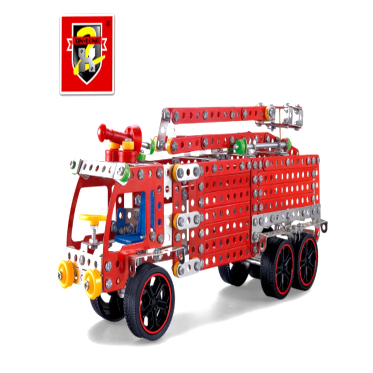 HTM Assembly Alloy Toys Fire Engine 528Pcs