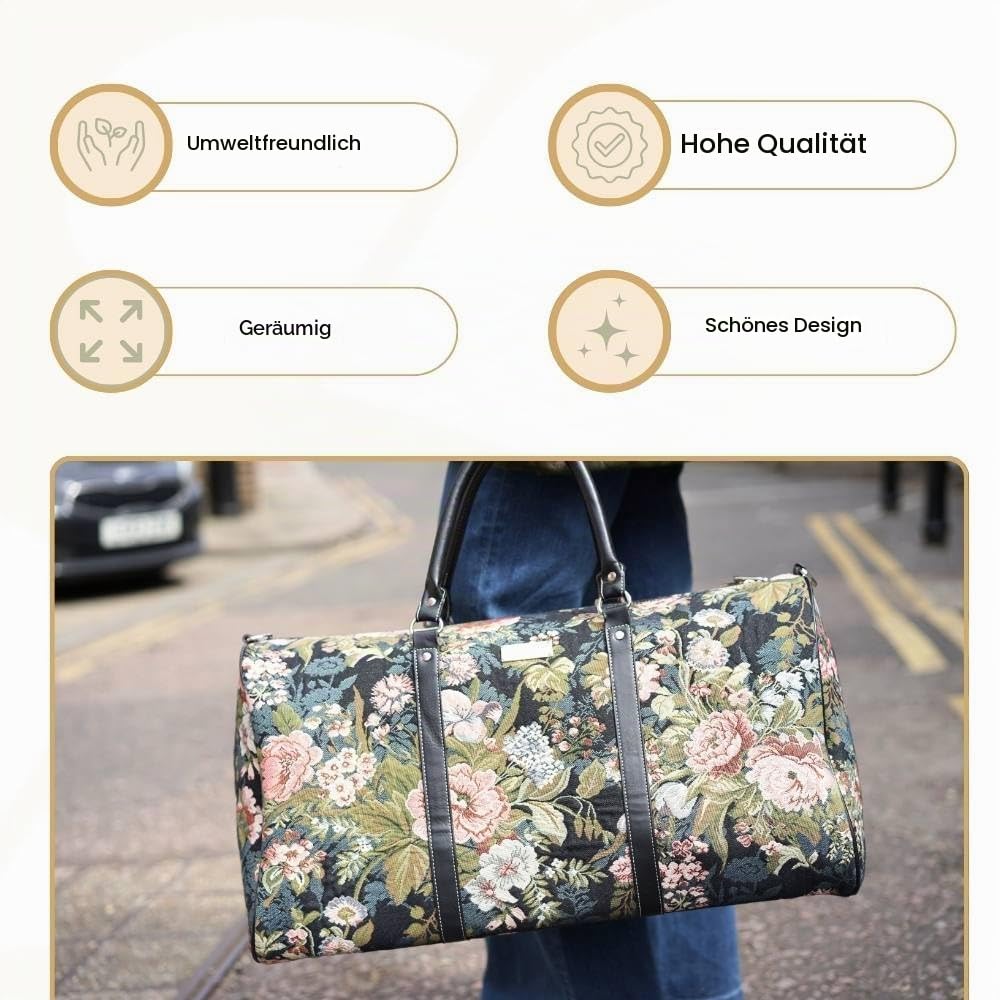 Große Reisetasche für Damen, Handgepäck, Wochenendtasche, Damen-Handgepäck, Reisetasche für Teenager und Mädchen