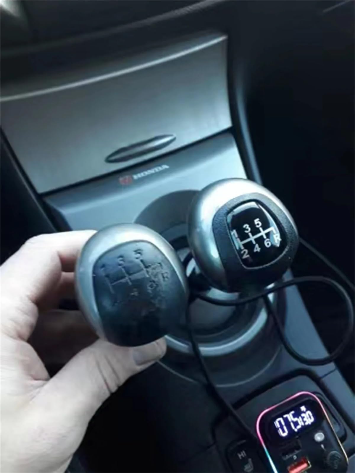 skórzana dźwignia zmiany biegów Pasuje do Honda Civic DX EX LX 2006-2011 ręczna skrzynia biegów dźwignia zmiany piłka osłona przeciwpyłowa akcesoria