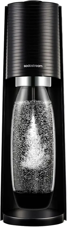 Máquina de Água com Gás Terra Preta SodaStream com Cilindro