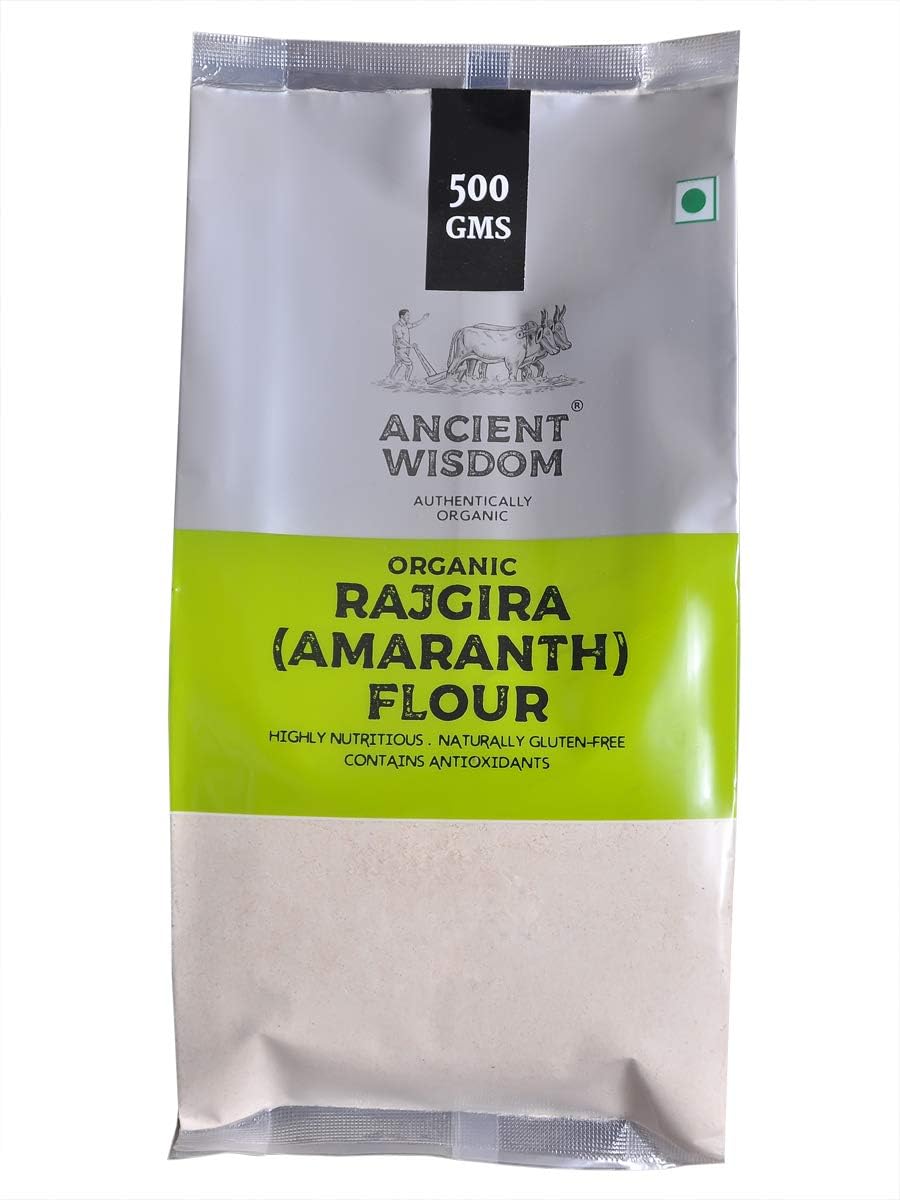 Ancient Wisdom with logo Organic Rajgira Flour(Amaranth)500 Grams(500Gm.) (B0CVQJC9X3) Amazon Price History, Amazon Price Tracker