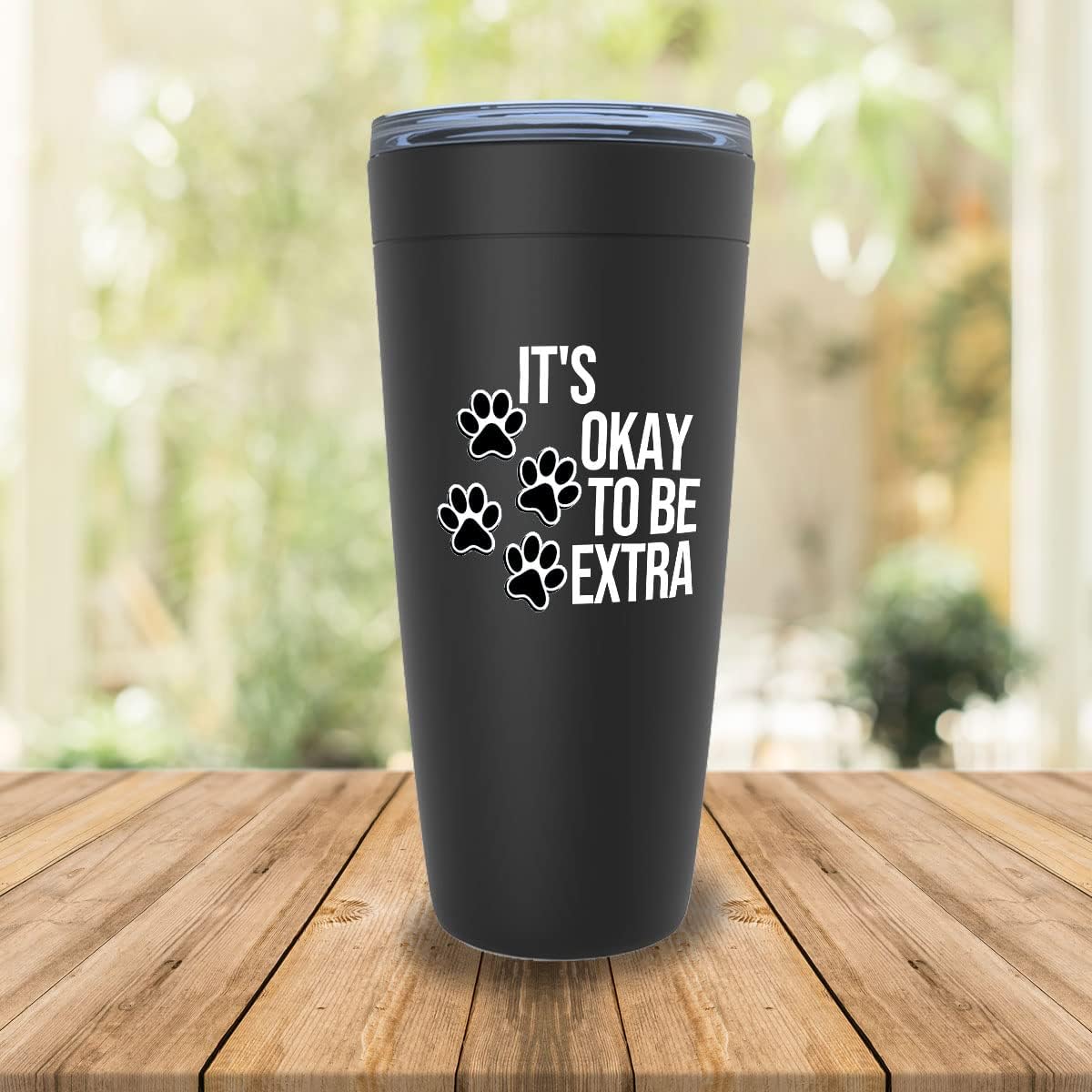 Veterinarian Black Edition Viking Tumbler 20oz - it's okay to be extra - Marine Veterinary Nutrition Dietary Clinical Anesthesist Equine Zoology Dentistry Surgical Internal Medicine
