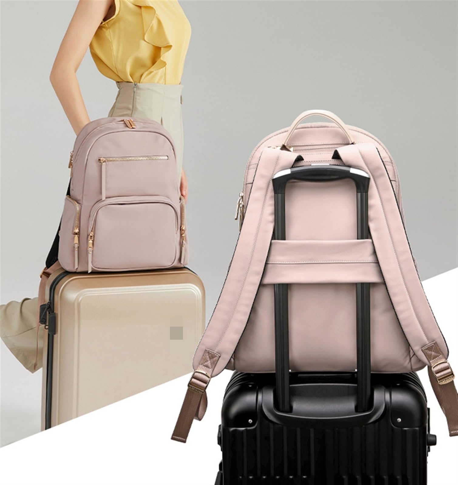 Torba Na Laptopa Plecak Podróżny Na Komputer 15,6 Cala Wodoodporny, Lekki Plecak Do Pracy Sac Ordinateur Portable(Blue)
