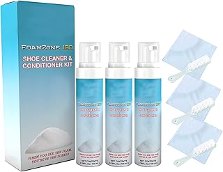 Foamzone 150 Shoe Cleaner, Fz150 All White Shoe Cleaner,Sneakers Foamzone 150 Shoe Cleaner, Fz150 Shoe Cleaner Foam (3 Set)