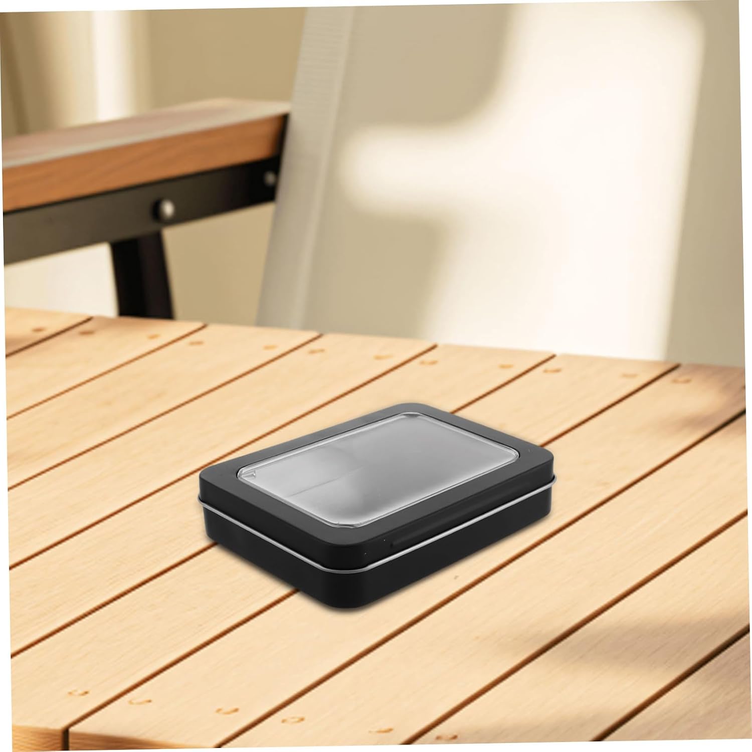 Small Metal Storage Box with Lid Waterproof Rectangular Tin Container for Outdoor Use Portable Camping Storage Box for Fire Starter Supplies and Travel Accessories image 4