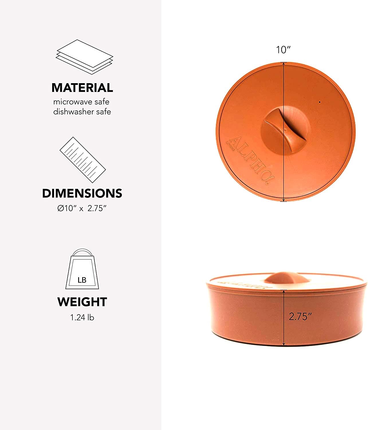 Top Brands Alpha Living - 10 in Tortilla Warmer Microwavable and Tight Insulated - Heavy Duty Tortilla Server with Steam Release Hole