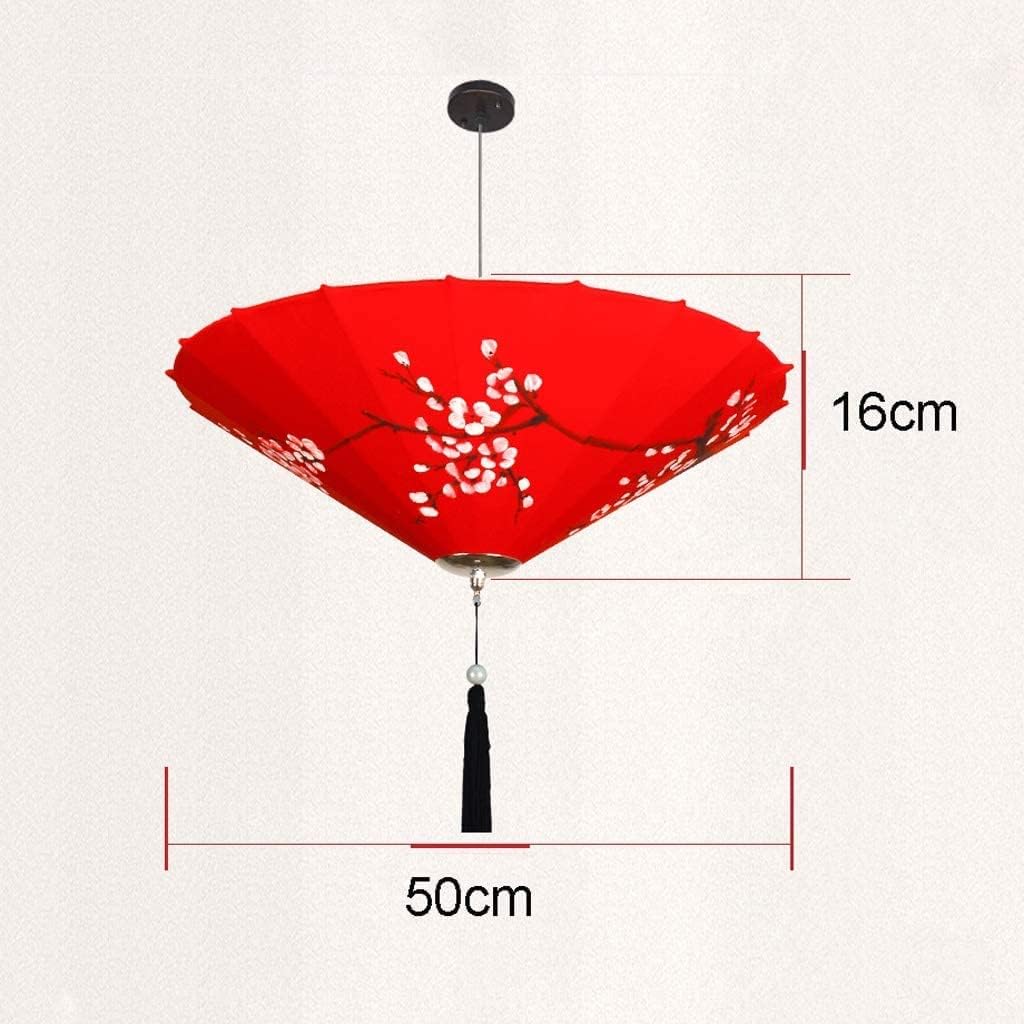 LIOONS Chinese Lanterns, Hand-Painted Creative Umbrella Lantern Indoor Lighting Embedded Ceiling Paper Lanterns Paper Lantern Lamp