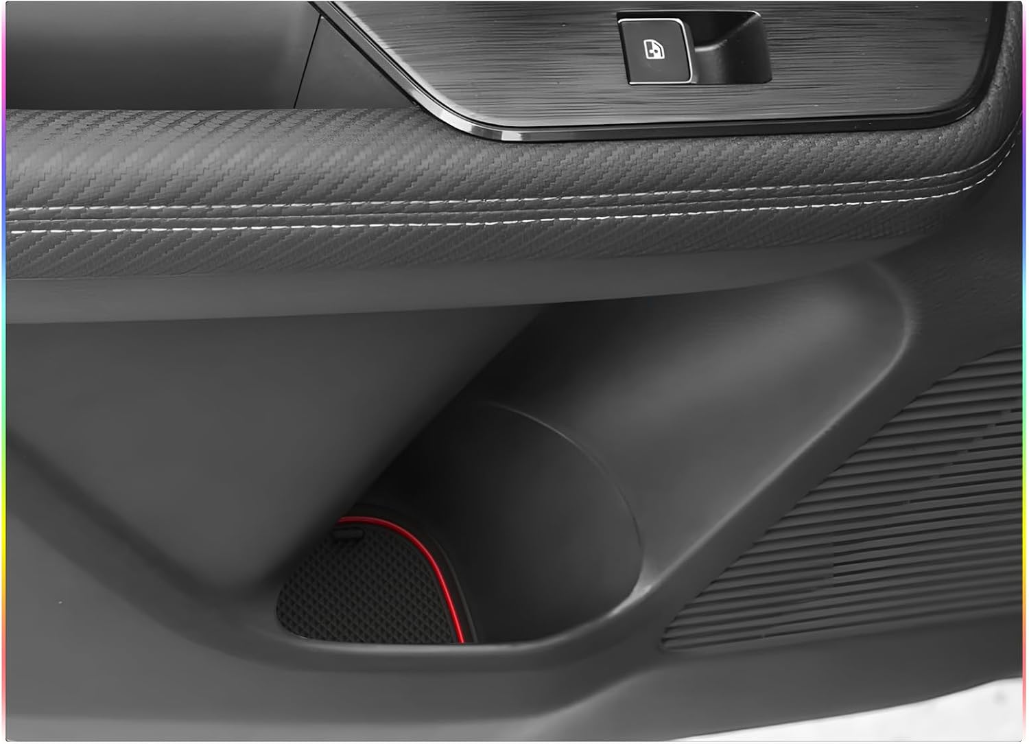 SKTU Door Slot Mat for 2025 2026 Nissan Kicks Accessories Door Groove Gate Pad 11Pcs Fit 2025 2026 Nissan Kicks (S/SV/SR) Door Compartment Cup Center Console Liners 2025 2026 Kicks Floor Liners (Red)