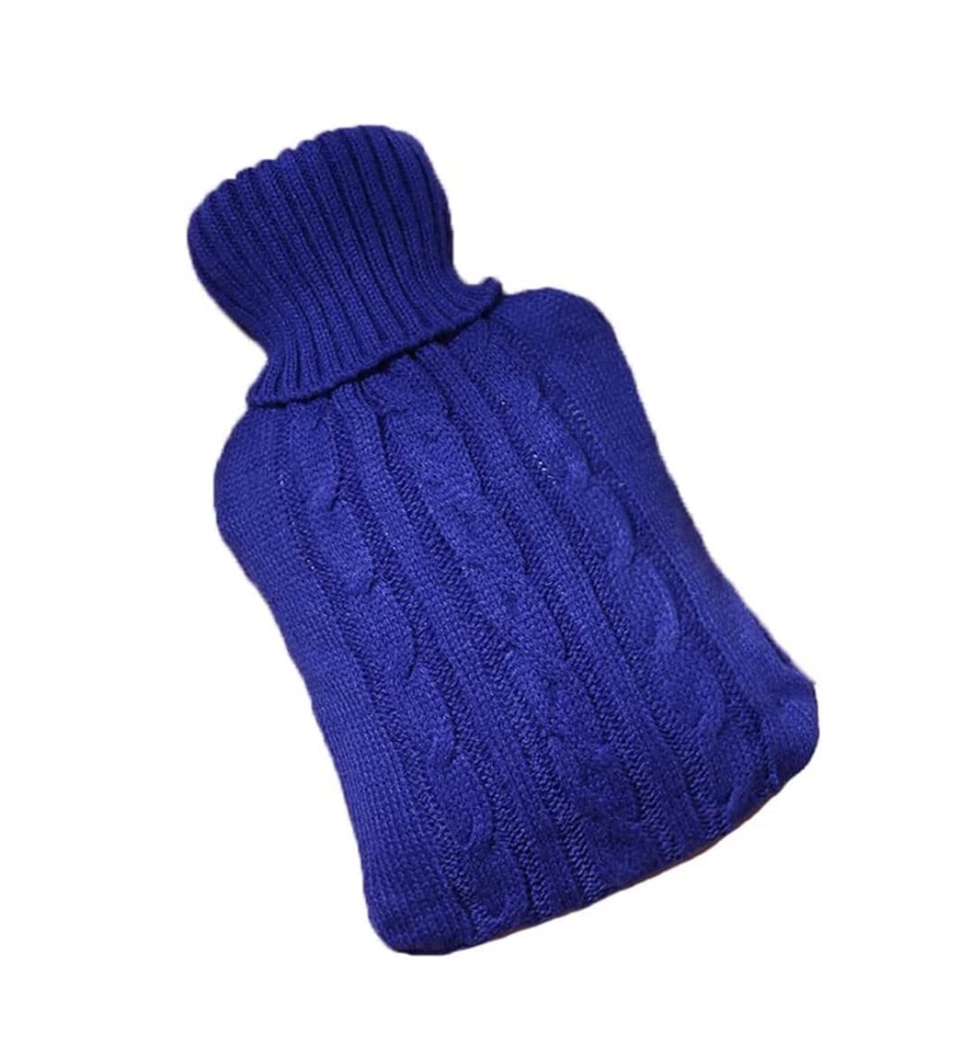 Bolsa Agua Caliente Botella De Agua Caliente con Cubierta Punto Bolsa para Adultos Alivio del Dolor Dolores Cabeza En La Espalda Noches Acogedoras Térmica(A)