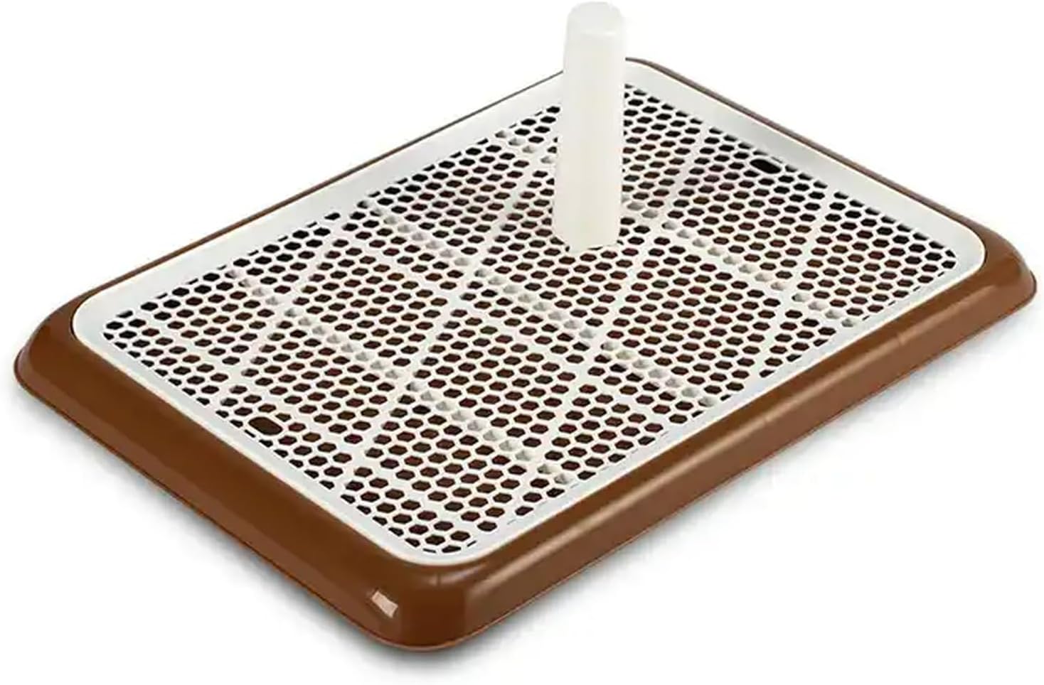 Flat Grid Dog Toilet with Pillar, Small Dog Bedpan, pet Urinal, and Excrement Basin