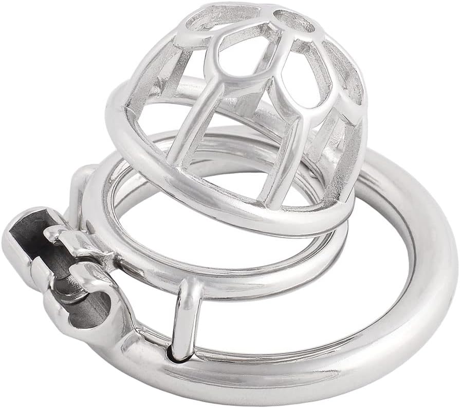 Male's Flat Closed Base Ring for Stainless Steel Chasity Cages Device Virginity Lock JH045 45mm