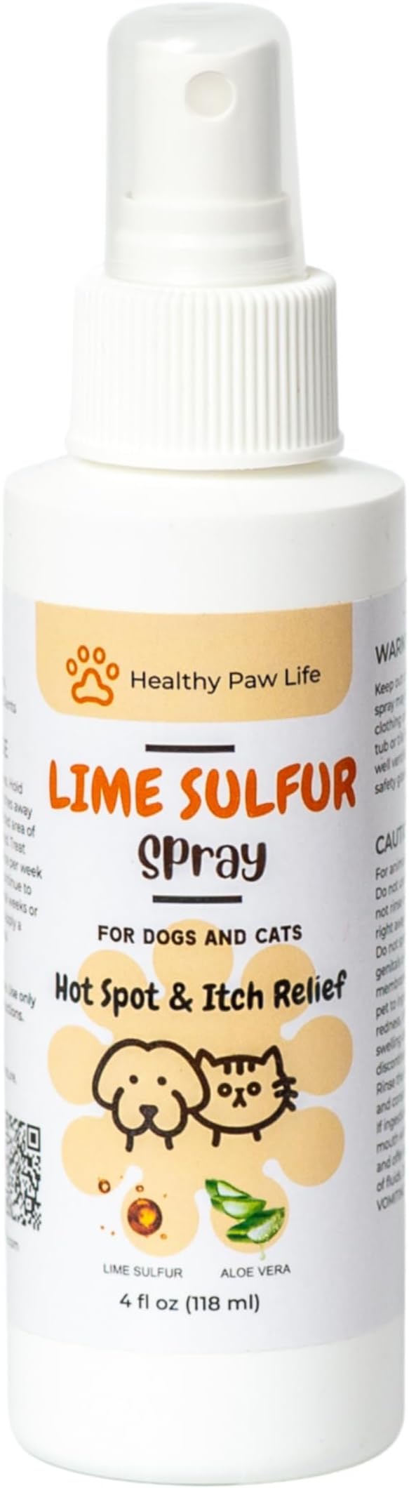 Classic's Lime Sulfur Spray Pet Care for Dry and Itchy Skin Spotcare and Safe Solution for Dog, Cat,