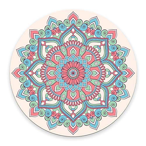 pingpi Vintage Floral Mandala Round Mouse Pad #TOP28