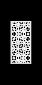VIMA (Partisan) Decorative Wall Panel - 48 L x 24 W x 3/8 H, White Color PVC Board Panel with Private Screen Fence Design for Home Renovation & Wall Decor