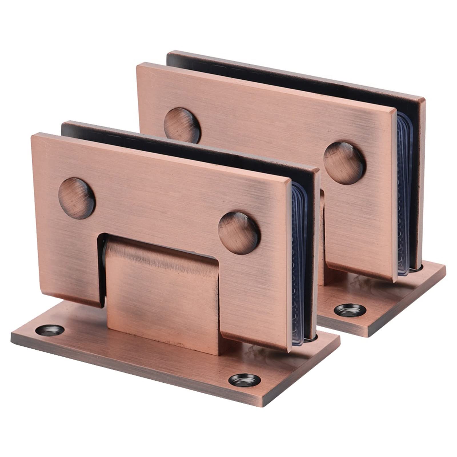 Myxjx One Color Hinges, 2 Pieces Of 304 Stainless Steel, 90° Two-Way Bathroom Glass Clip, 8-12Mm Frameless Shower Door Hinge
