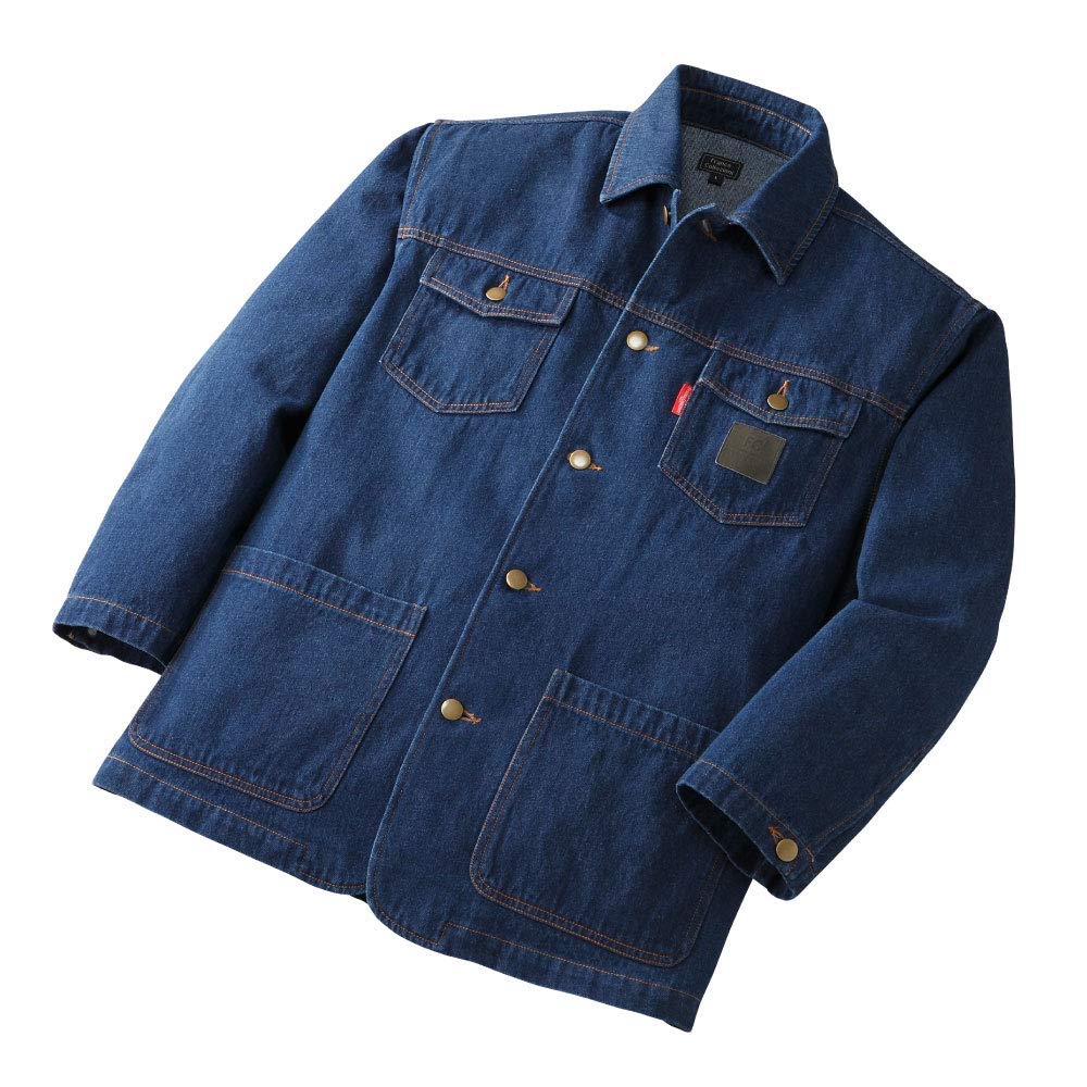 Amazon | デニム サファリ ジャケット ネイビー ジャケパン