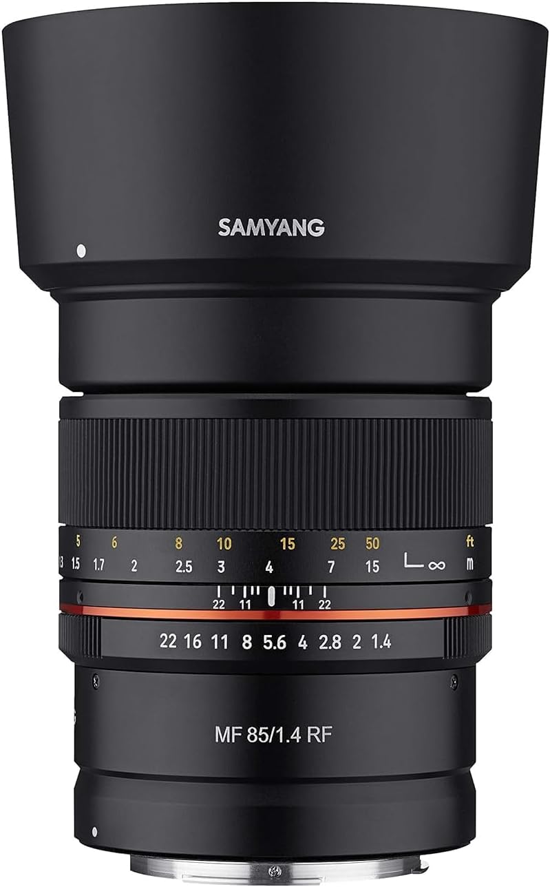 Samyang 85mm F1.4 Weather Sealed High Speed Telepoto Lens for Canon R