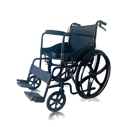 Mede Move Mag Wheel Regular Foldable Wheelchair with Safety Belt for