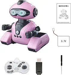 Robôs inteligentes para crianças, brinquedo robô remoto,Robô programável com detecção de gestos de olhos LED - Robô interativo programável com detecção de gestos e música de dança