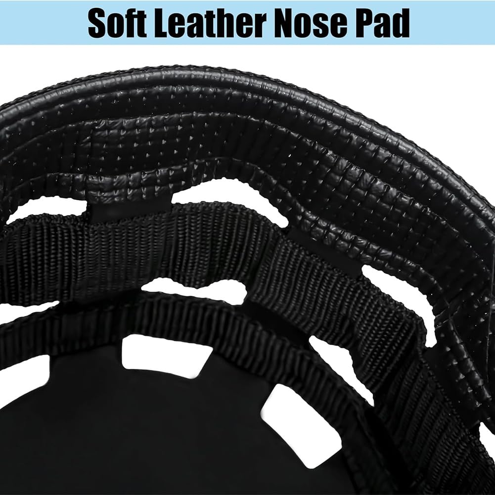 Muselière Ventilée avec Licol Détachable Intégré. Favorise Le Pâturage Naturel. Limite L'Ingestion de Nourriture. Muselière Rembourrée.