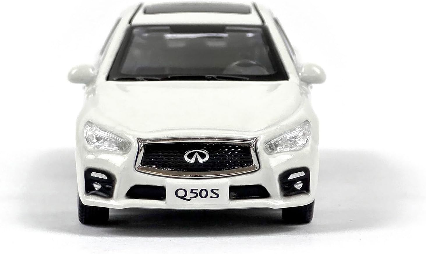 Infiniti Q50S White 1/64 Diecast Collectible Model Car