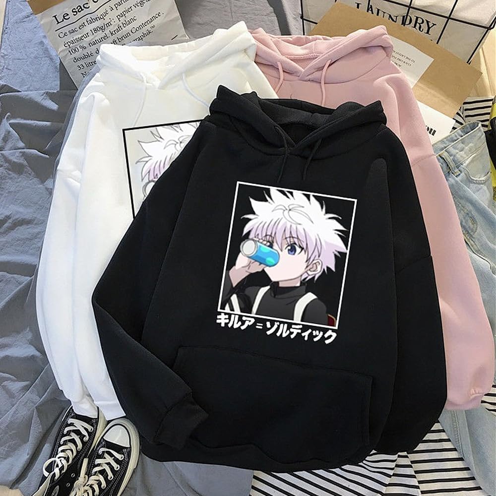 Hunter X Hunter Anime Felpa per Ragazze Donne Carino Gatto Stile Hunter X Hunter Anime Felpa per Ragazze Donne Carino Gatto Stile