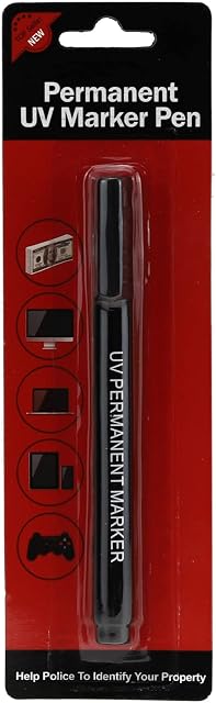 kenable UV Ultra Violet Permanent Security Marker Crime Prevention Pen [Single Unit]