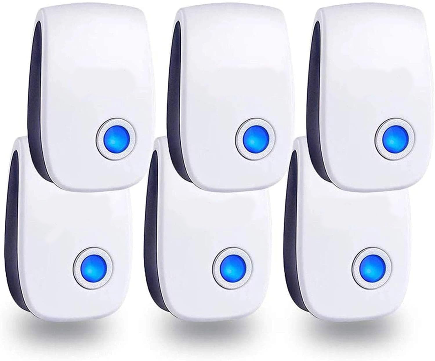 Ultrasonic Pest & Insect Repeller, 6 Pack, Ultrasonic Repellent for Insect, Roaches, Mice, Spiders, Ants, Bugs, Mosquitoes