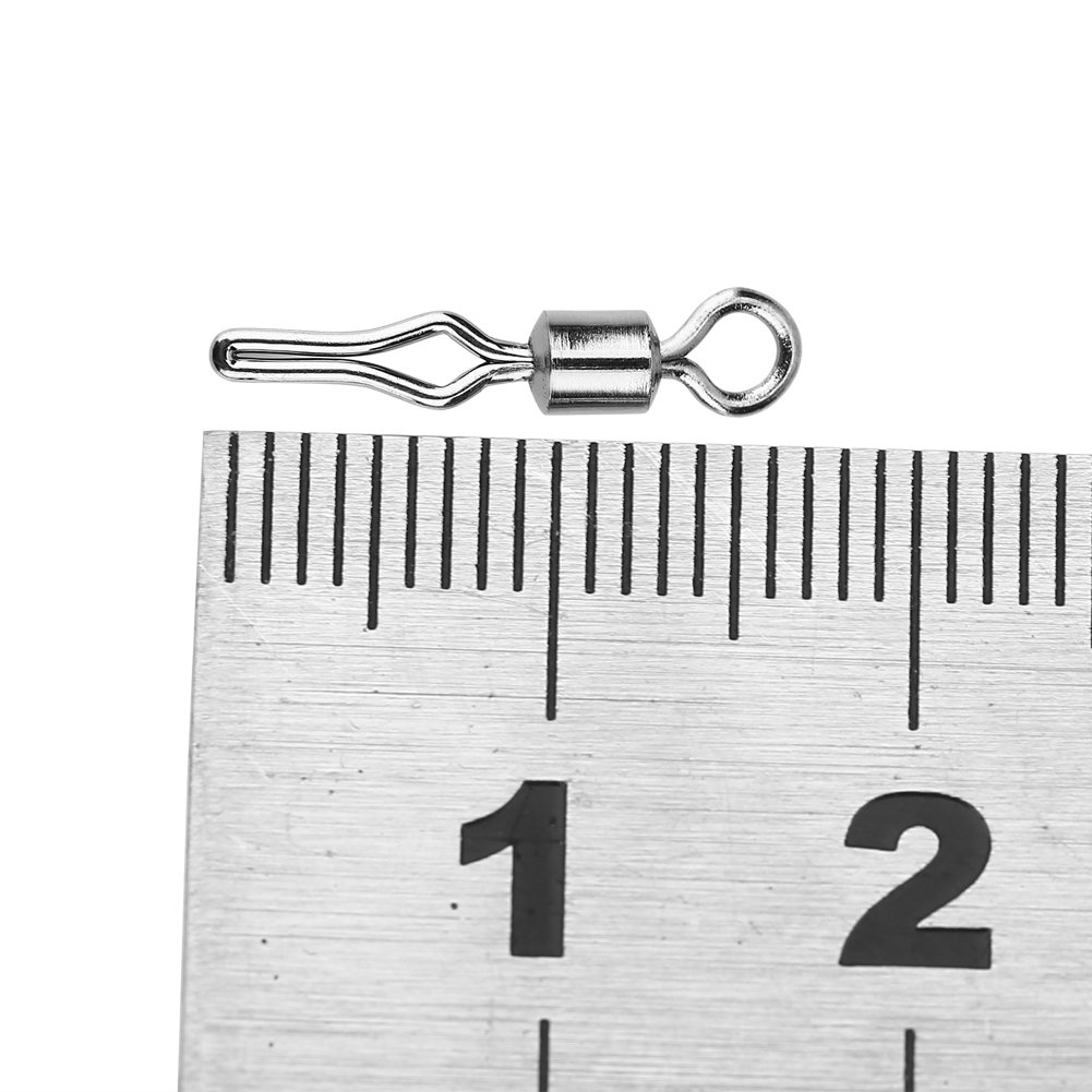 VBESTLIFE 10pcs T-Forma Linea di Pesca Girevole Scatto Catena Gancio connettore per la Pesca in Mare connettore Affrontare