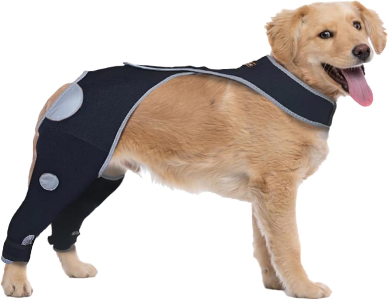 Dog Anti-Licking Leg Sleeve,Rear Leg Protector to Stop Licking,Wound Protection Sleeve for Post-Surgery Recovery,Double Leg