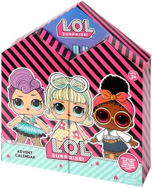 LOL Surprise Advent Calendar Girls Jewellery Beauty Gift Set Kids Christmas Countdown Fun L.O.L