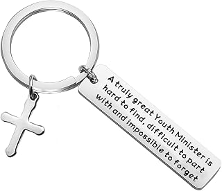 HOLLP Christian Jewelry A Truly Great Youth Minister is Hard to Find Minister Gift Pastor Keychain Appreciation Gifts