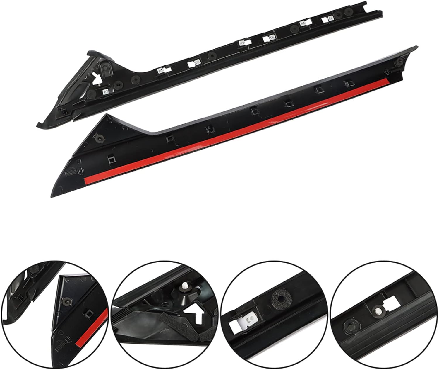 LABLT 1 Pair Left Driver Side Windshield A-Pillar Molding Trim Replacement for Explorer 2011-2019 926-450 BB5Z7803137AA BB5Z-7803137-AB BB5Z7803137BA BB5Z7803145AA