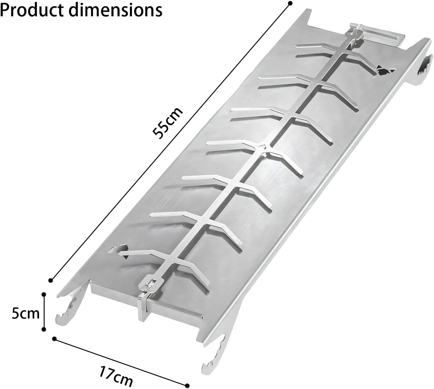 Strong Stainless Steel Fish Cooking Board Ensuring Uniform Heat Spread and Easy Flipping Dishwasher Safe Barbecue Accessory