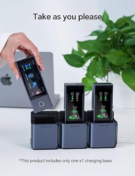 Timekettle X1 AI Translation Center Earbuds Charging Dock. Magnetic Stacking Design Saves Space, Ideal for Offices, Schools, and Multi-User environments.