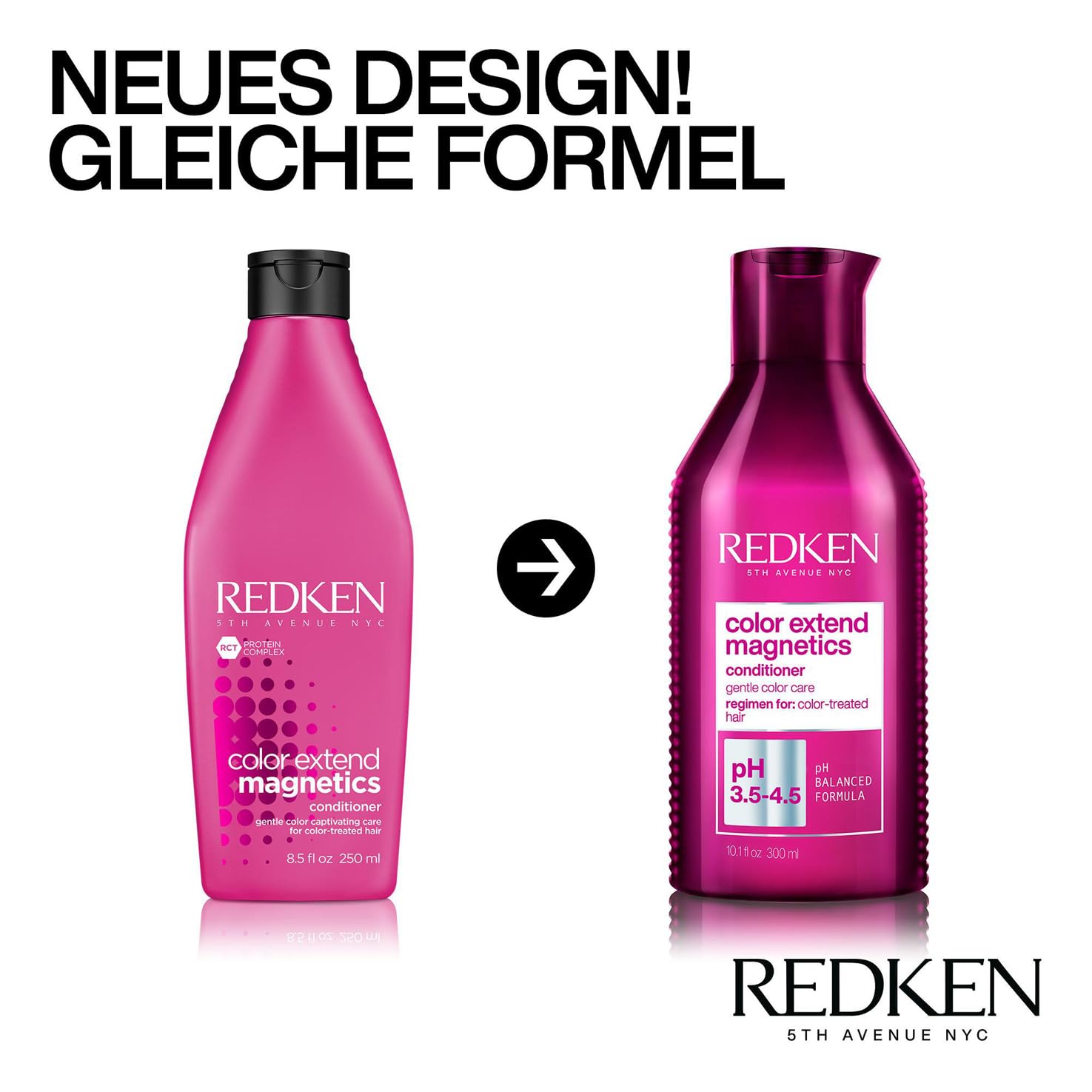 Redken | Spülung für coloriertes Haar, Pflegespülung für langanhaltende Farbe, Brillanz und Glanz, Color Extend Magnetics Conditioner