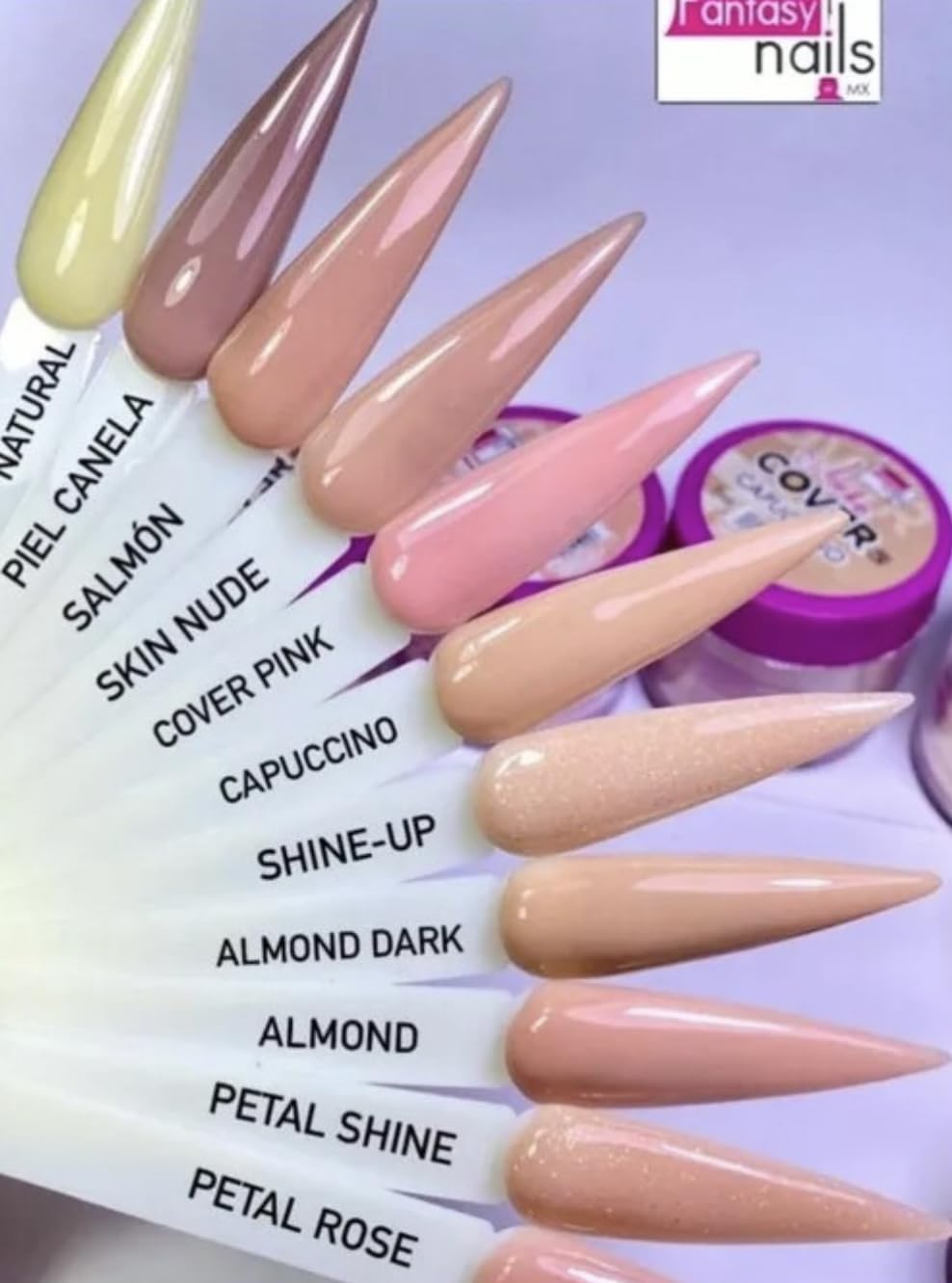 Fantasy Nails Cover Powder Acrylic, Petal Rose, 4 oz