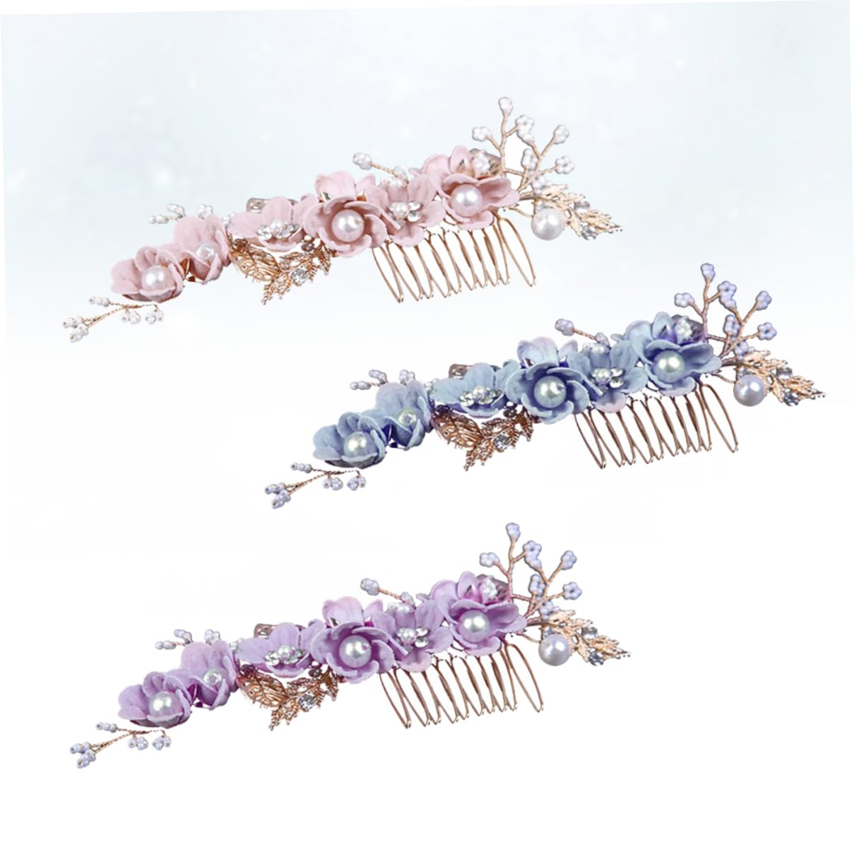 Abaodam 2sets Braut Haar Zubehör Hochzeit Haar Kamm Mode Haar Kamm Für Braut 3 Stücke * 2