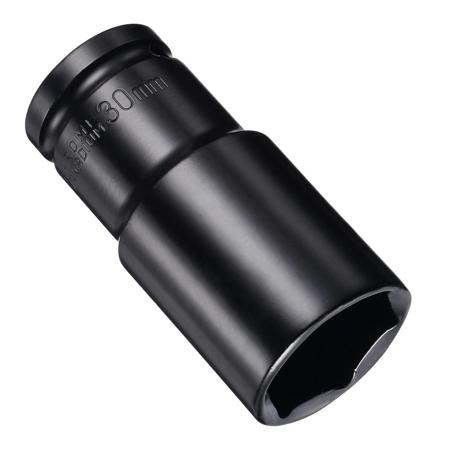 Juttzzei Deep Impact Socket, 1/2 Inch Drive by 30mm, Heat-Treated CR-V Steel Socket with 78mm Length
