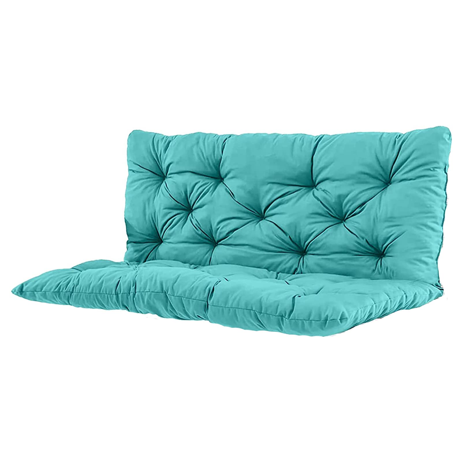 Cuscini per dondolo da esterno, con schienale antiscivolo e laccetti, spessi, 2 o 3 posti, cuscini di ricambio impermeabili per mobili da giardino, patio, divani, sedie (120 x 100 cm I)