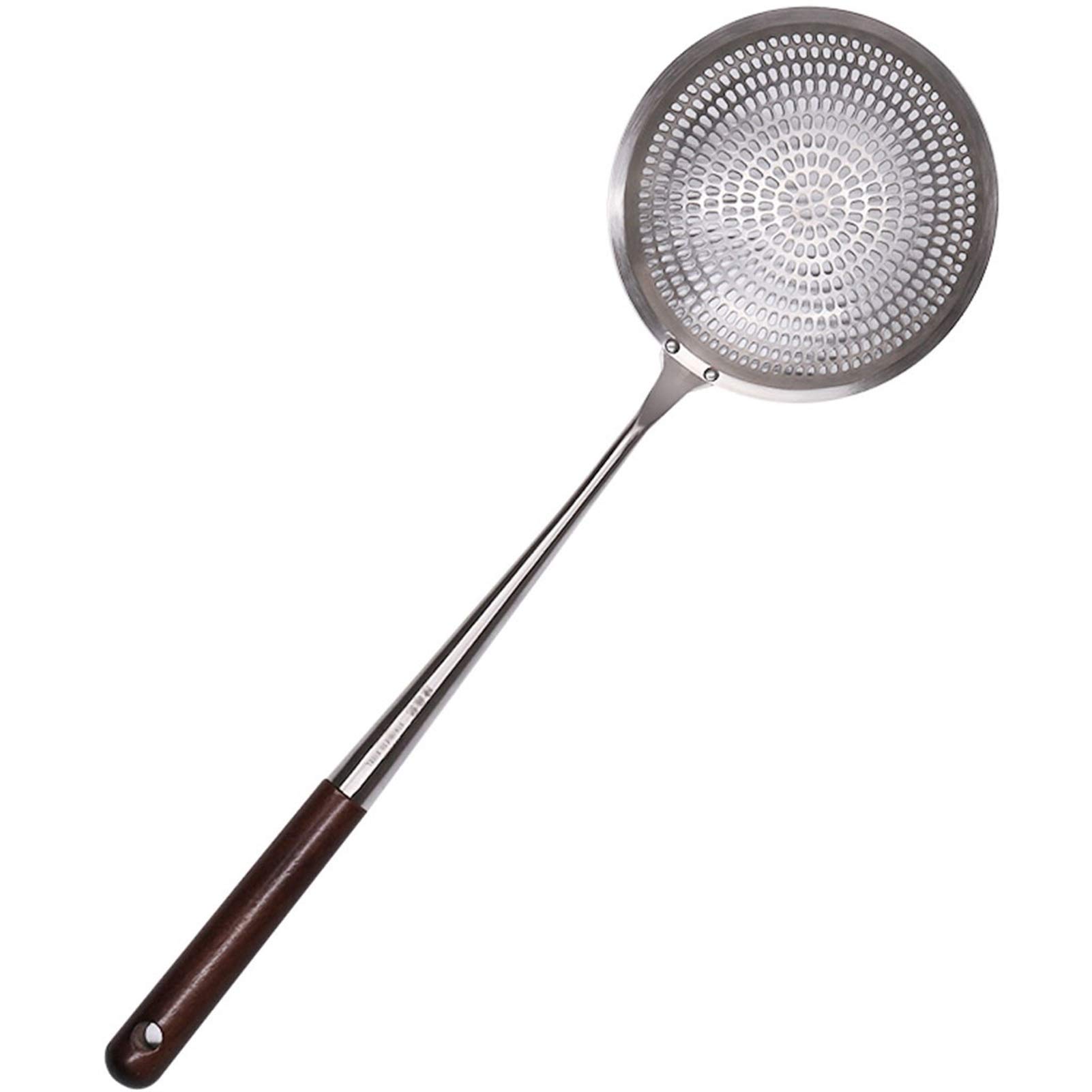 Cuchara agujereada Colador de Acero Inoxidable, colador Fino, hogar y colador Comercial de Acero de 13,1 Pulgadas de Largo colador