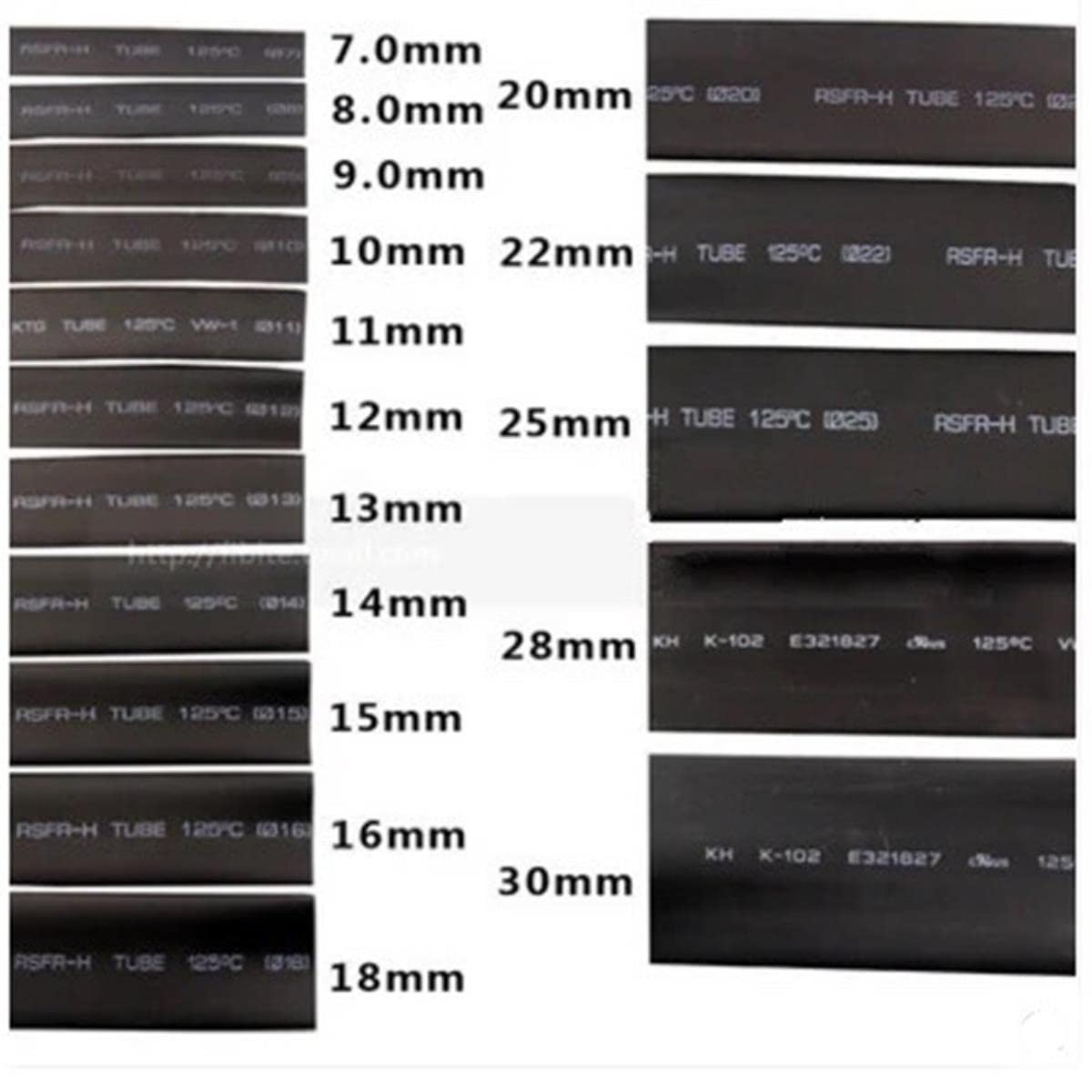 Tubo Termoretraibile Nero 2:1 - Set 0,6mm A 30mm - Per Auto, Elettronica - Foto 5
