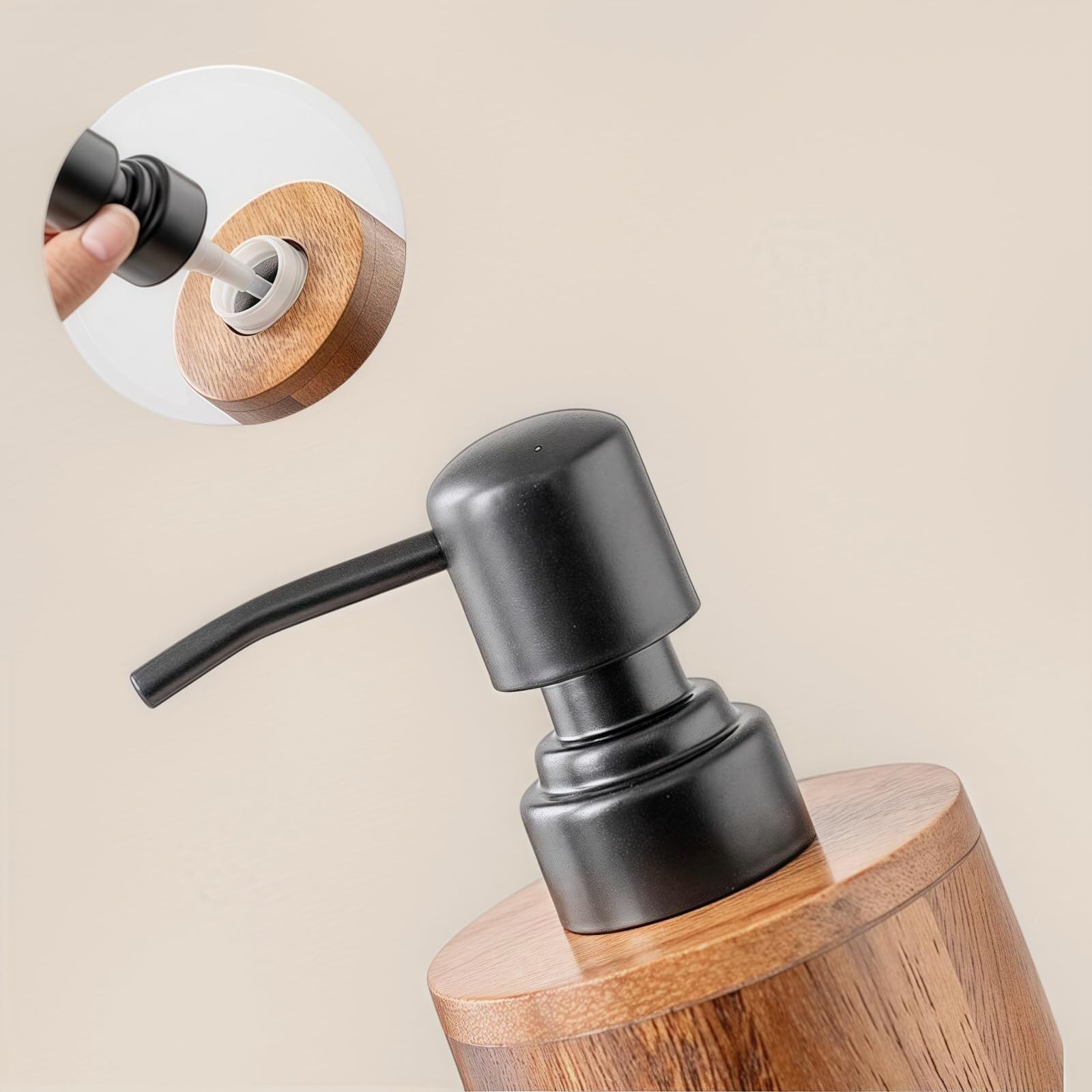 Dispenser di sapone da appoggio Dispenser for lozione, accessori for il bagno vuoti, pratico flacone di detersivo for piatti, con pompa Complementi d'arredo e accessori(SET-400ml)