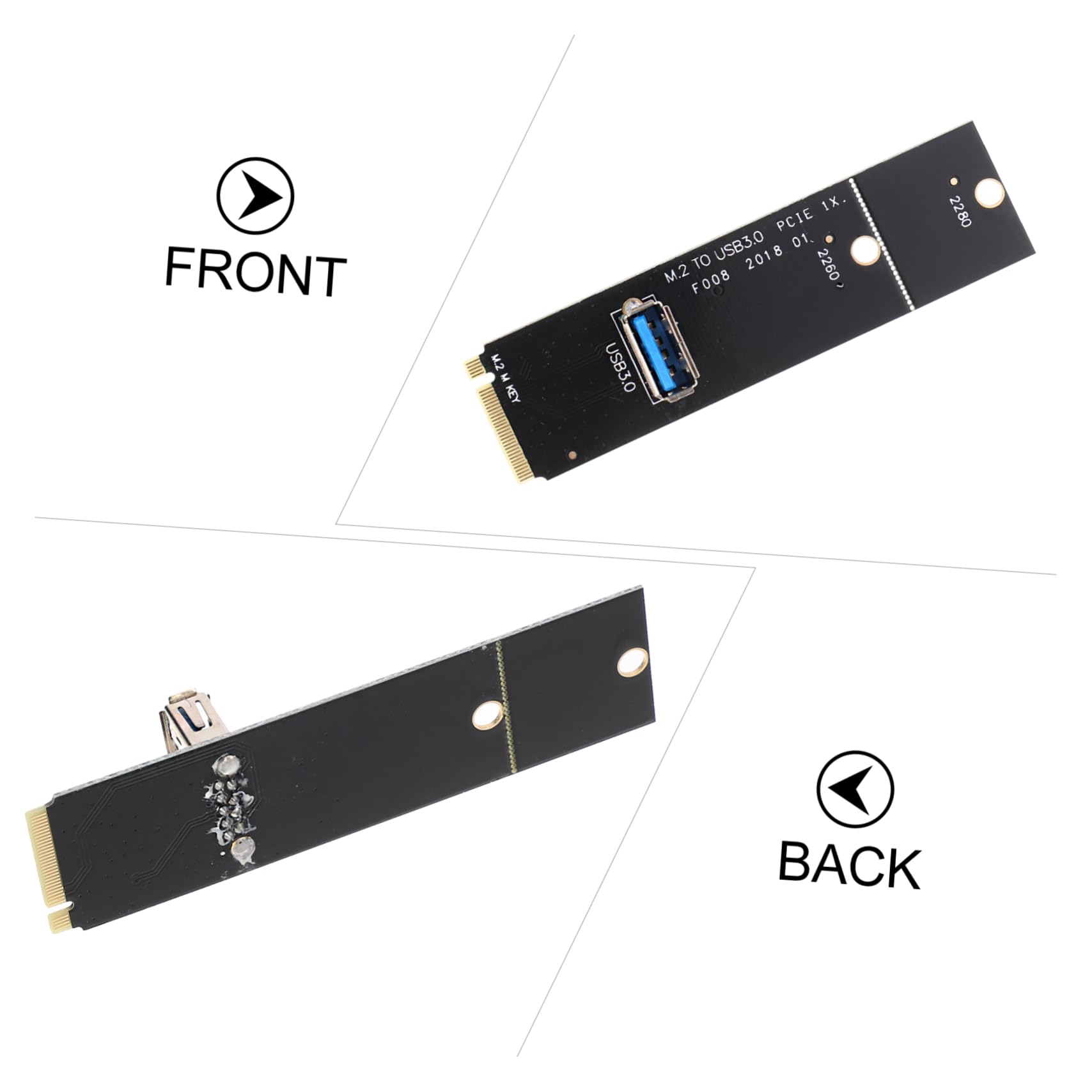 Gadpiparty 4pcs Pci Adapter Cards USB Expansion for Computers to Pci Transfer for Enhanced and Performance