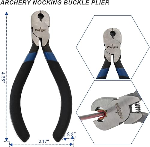Miniatura 3 de Juego de alicates de cuerda de arco con arco en forma de T, flecha, regla cuadrada, hebillas para arco recurvo